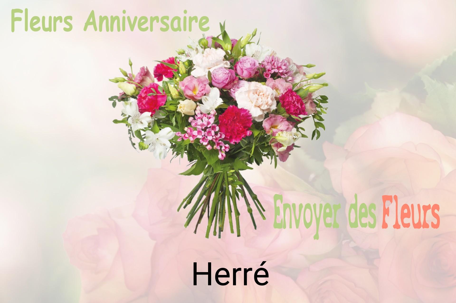 Bouquet de fleurs d’anniversaire livré à Herré